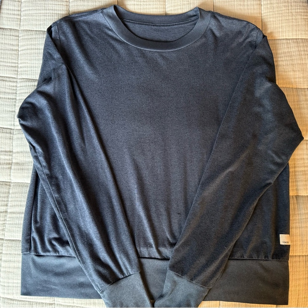 Vuori Women's Daydream Crew Ink Heather Medium - Picture 2 of 4